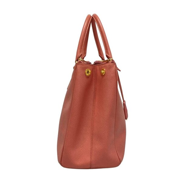 Auth PRADA Galleria Bag Pink Saffiano Leather Tote Bag - Picture 2 of 16